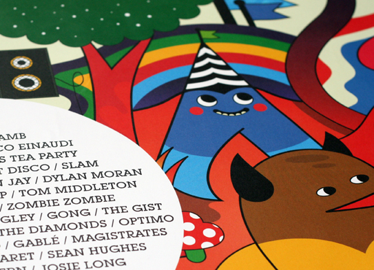 Big Chill Festival Illustration by Onesidezero / Brett Wilkinson